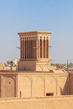 Windcatcher, windtower, badgir, Yazd, Yazd Province, Iran