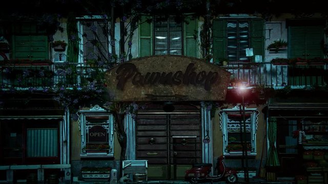 Street Sign the Way to Pawnshop