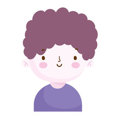 cute little boy character portrait, children