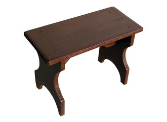 Homemade wooden vintage stool