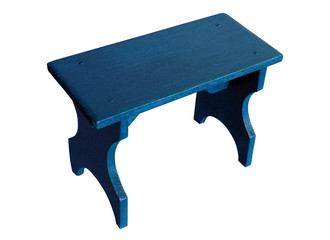 Homemade wooden vintage stool