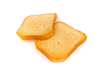 Dehydrated small toast crostini crackers for breakfast or desserts