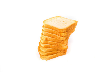 Dehydrated small toast crostini crackers for breakfast or desserts
