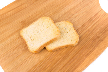 Dehydrated small toast crostini crackers for breakfast or desserts