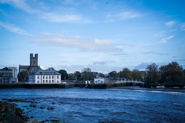 view of Limerick over River Shannon