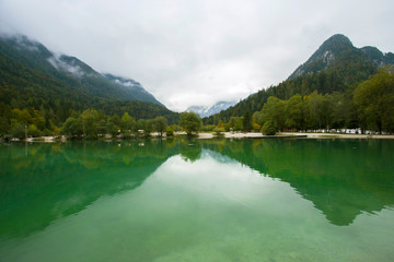 Fototapeta na wymiar Lake Jasna in Kranjska gora, Slovenia