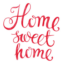 Obraz premium Lettering Home sweet home