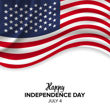 Vector festive illustration of independence day in United States celebration on July 4. vector design elements of the national day. holiday graphic icons. National day