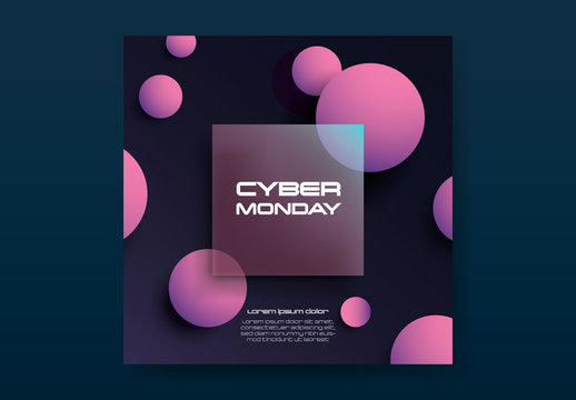 Cyber Monday Sale Banner Layouts