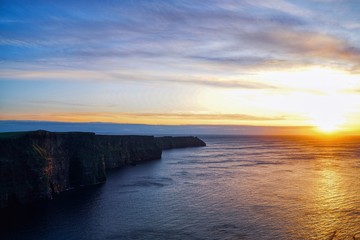 Sunset at the Cliffs of Moher, Ireland