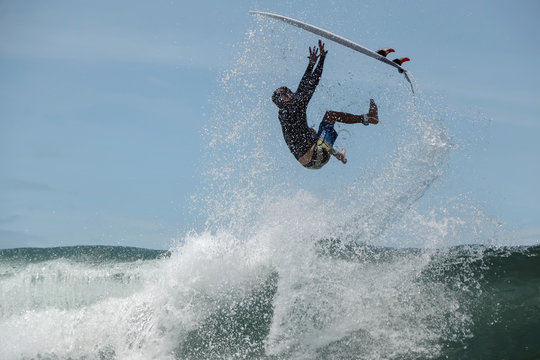 Surfer on a wave