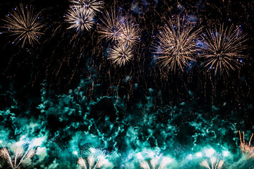 Fireworks for new year, event and anniversary, holidays