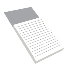 List Pads realistic vector illustration isolated