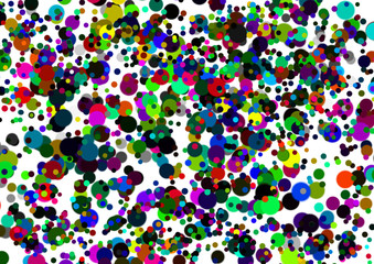 Fototapeta na wymiar Colorful retro dots, seamless background
