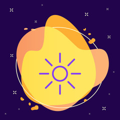 Sun icon - Vector. Spage concept illustration.abstract vector background