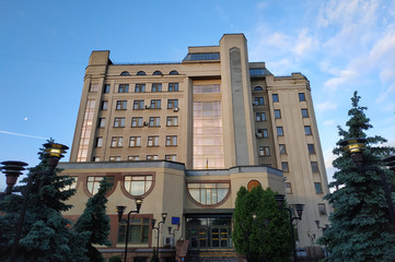Residential of socialism and soviet style buildings in Ukraine