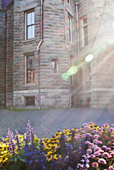 Castle with lighting