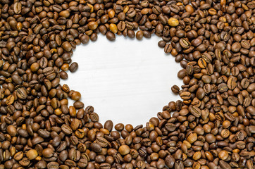 coffee background and numbers 2020, christmas coffee background