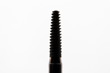 dental implant in the form of a silhouette on a white background