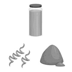 Vector design of plant and weed icon. Collection of plant and sea stock vector illustration.