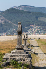 Via Crucis on the climb to Mount Santa Tecla in A Guarda, Pontevedra, Galicia, Spain