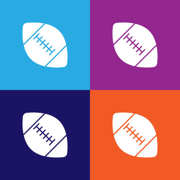 american football color icons. Element of popular american football color icons. Signs, symbols collection icons for websites, web design,
