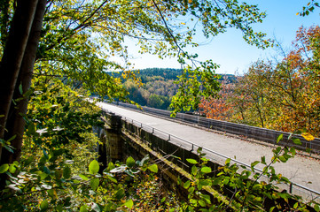 ehemalige Eisenbahnbrücke, Viadukt - Hetzdorf, Chemnitz, Erzgebirge, Sachsen