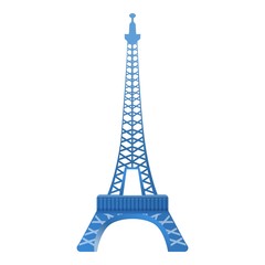Paris eiffel tower icon. Cartoon of Paris eiffel tower vector icon for web design isolated on white background