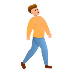 Tourist city walking icon. Cartoon of tourist city walking vector icon for web design isolated on white background