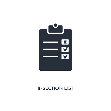 insection list icon. simple element illustration. isolated trendy filled insection list icon on white background. can be used for web, mobile, ui.