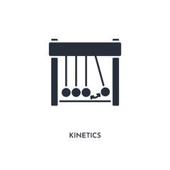 kinetics icon. simple element illustration. isolated trendy filled kinetics icon on white background. can be used for web, mobile, ui.
