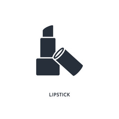 Obraz premium lipstick icon. simple element illustration. isolated trendy filled lipstick icon on white background. can be used for web, mobile, ui.