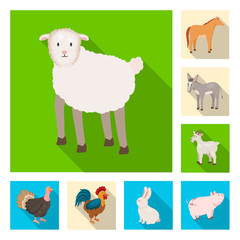 Fototapeta premium Vector illustration of breeding and kitchen logo. Collection of breeding and organic vector icon for stock.