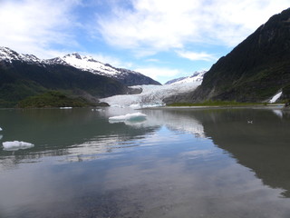 View of Mendelhall Glacier, Juneau, Alaska