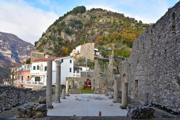 Scala, Italy, 12/12/2017. A day of vacation in an old coastal village