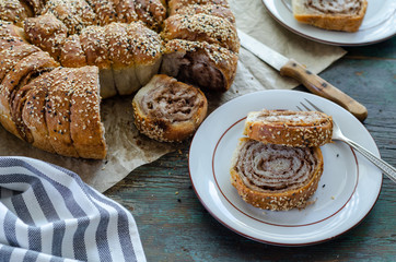 Poppy seed and walnut scones