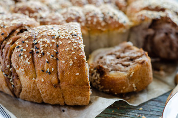 Poppy seed and walnut scones