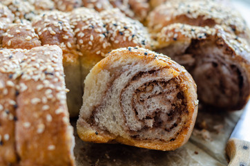Poppy seed and walnut scones