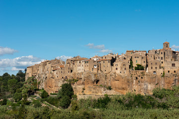 Pitigliano -  town in the province of Grosseto, Tuscany, Italy. 