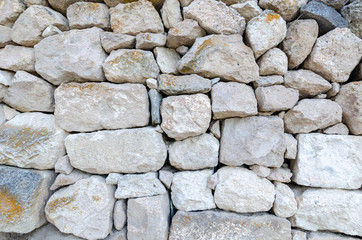 Stone wall, old  stones background