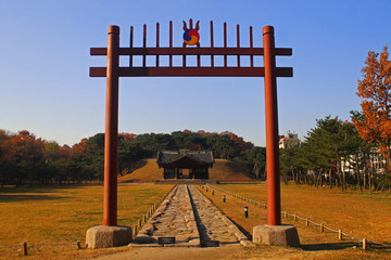 The entrance of the Jeongneung temple in Seoul