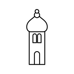 arabic castle tower classic antique icon thick line