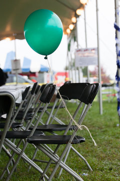 Balloon Tied To Chair