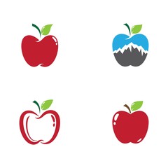 Apple logo template vector icon