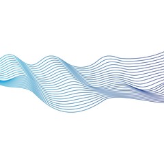Wave line vector icon
