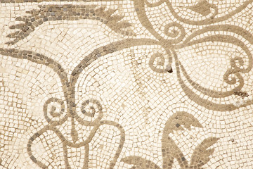 old roman mosaic floor