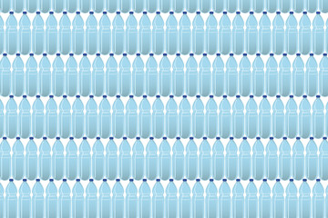 Background of plastic bottles. The concept of nature conservation