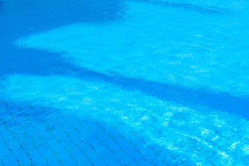 Fototapeta na wymiar Background of the turquoise water in swimming pool