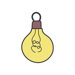 light bulb energy power icon