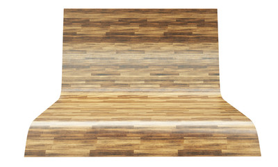 Wood fading into white background 3d rendering perspective